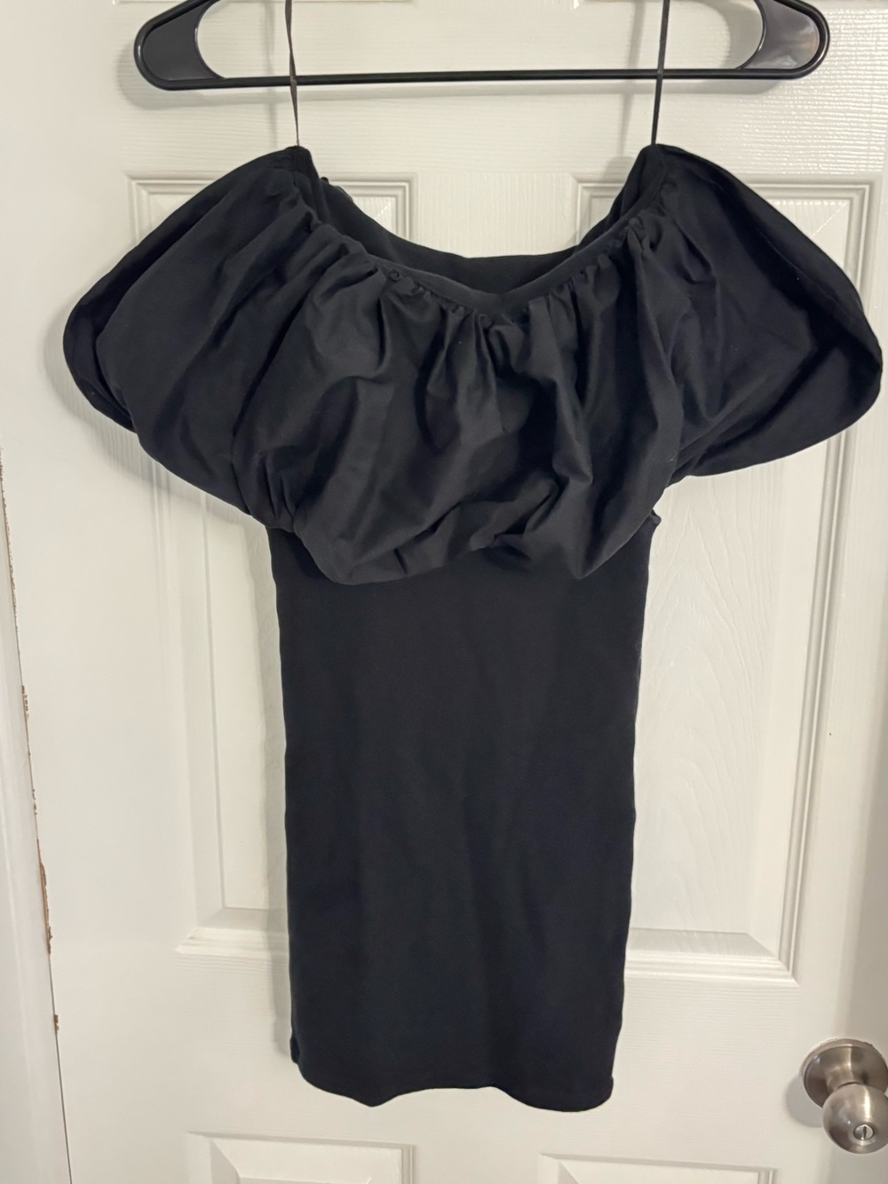 Zara Off-Shoulder Puff Sleeve Dress - Womens